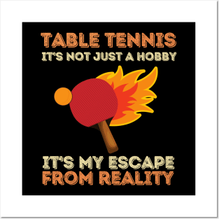 Table Tennis Ping Pong Player Lover Posters and Art